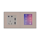二聯(lián)體（背景音樂主機(jī)+USB+多功能三孔插座）